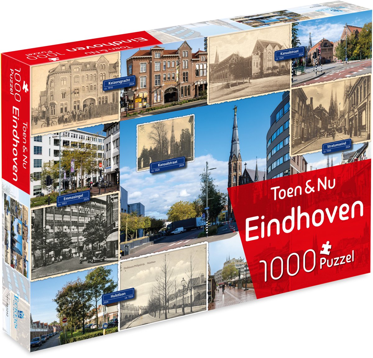 Tucker's fun factory toen nu puzzel - eindhoven (door fotograaf robert mulder) - 1000 stukjes - legpuzzels