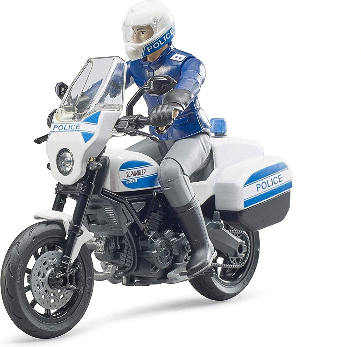 Bruder scrambler ducati politi motorcykel varevogn