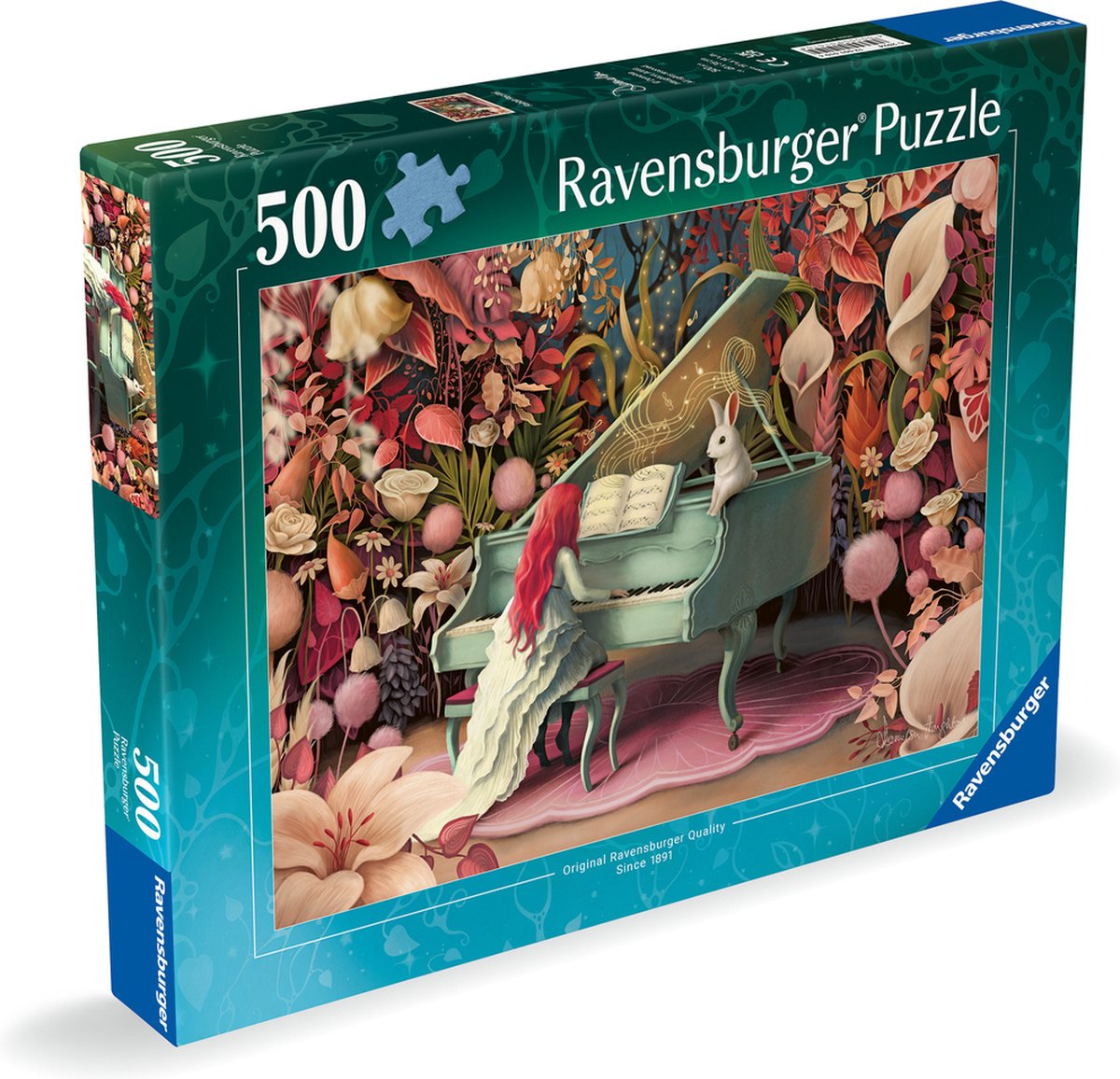 Ravensburger puslespil kanin recital - puslespil - 500 brikker