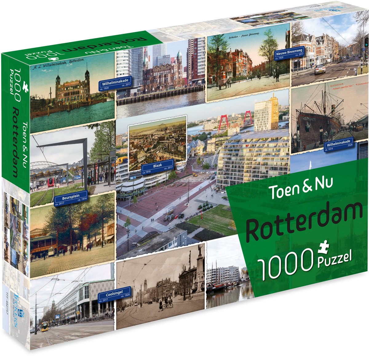 Tucker's fun factory toen nu puzzel - rotterdam (door fotograaf robert mulder) - 1000 stukjes - legpuzzels