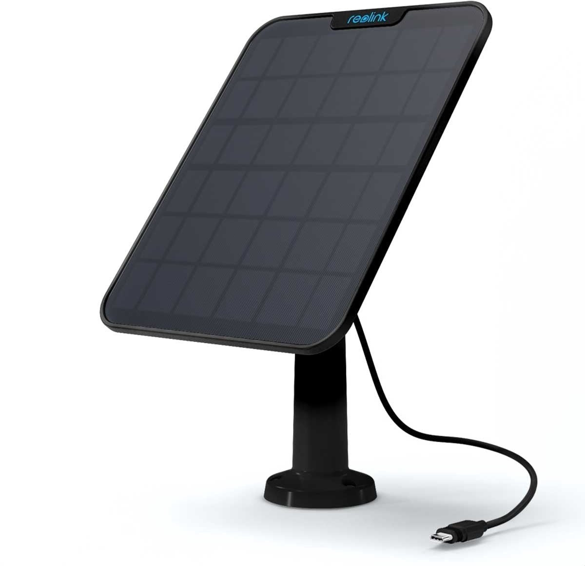 Reolink sikkerhedskamera solpanel 2 - sort - USB-C