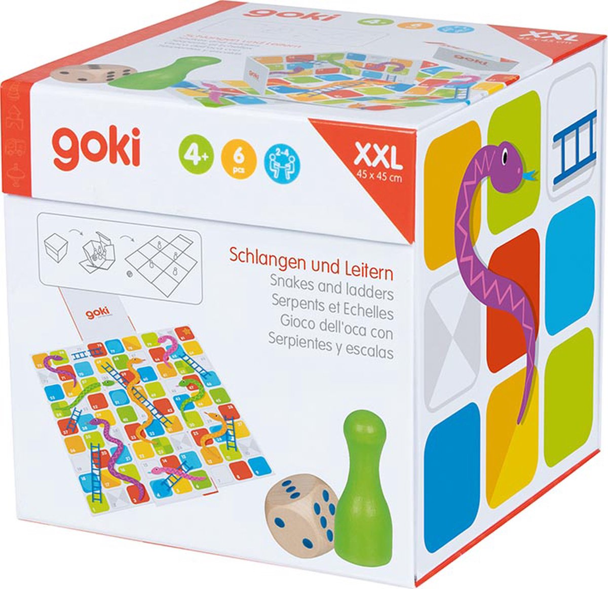 Goki XXL -slanger og stiger i terningspil