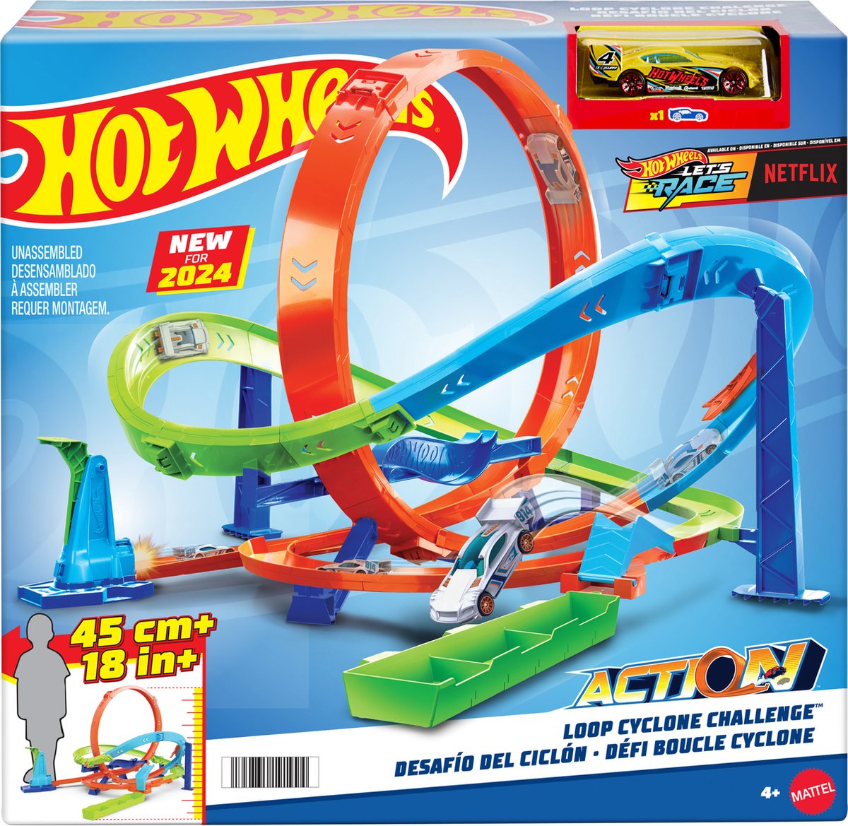 Hot Wheels Action Cyclone Looping Sæt - Racerbane