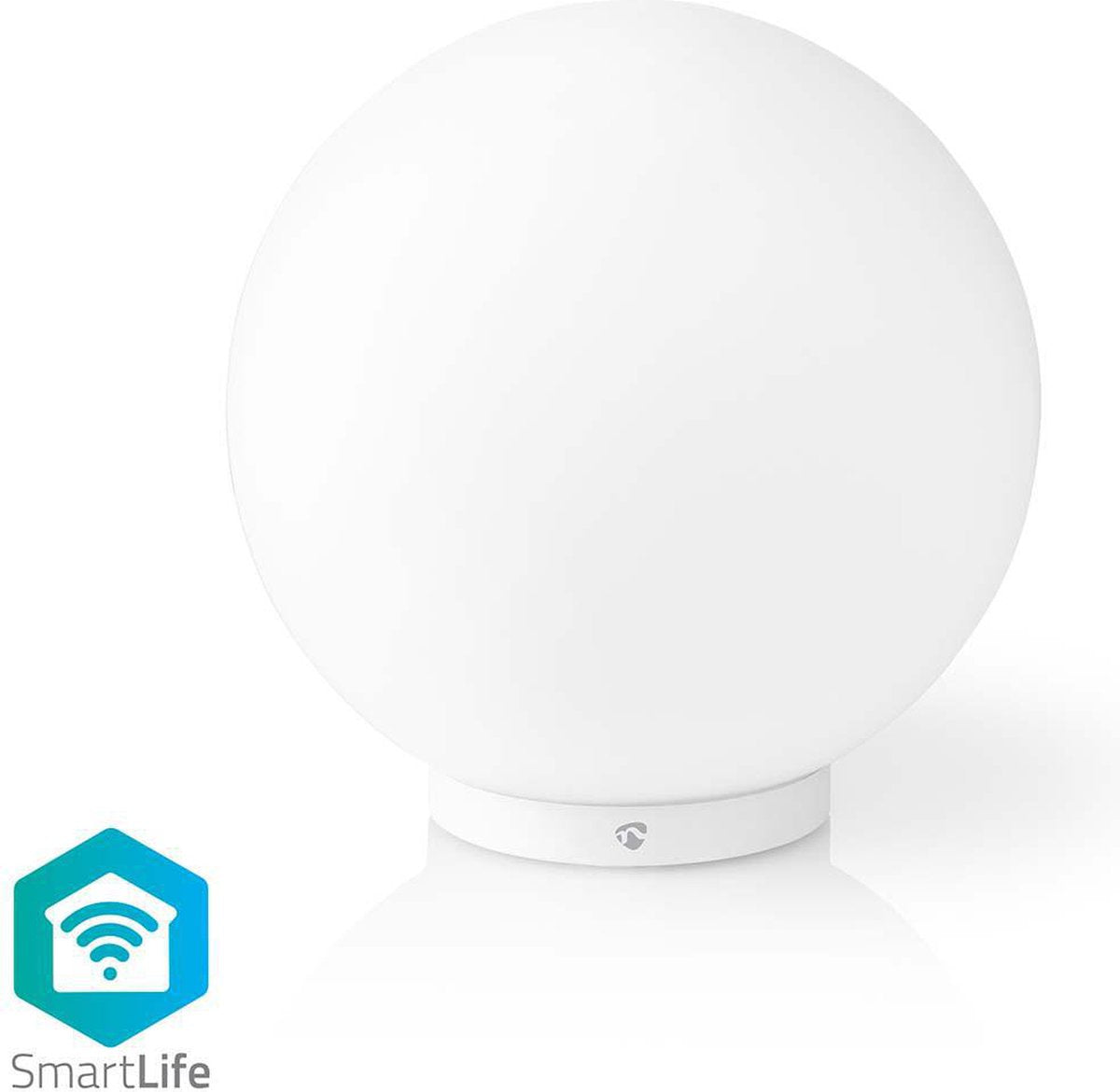 Nedis smartlife stemningsbelysning - wi-fi - rund - - 360 lm - rgb varm til kølig hvid - 2700 - 6500 k - 5 w - glas - 1 stk.