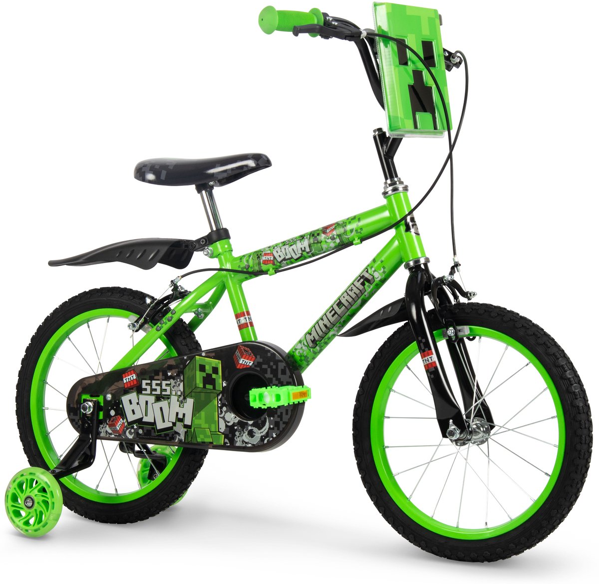 Huffy Minecraft 16 tommer børnecykel - grøn