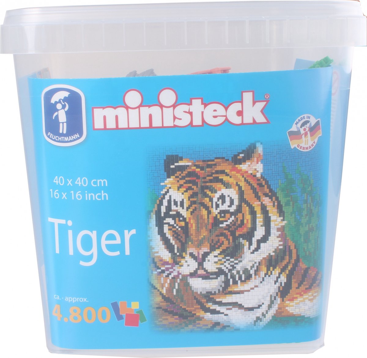 Ministeck tiger xxl eimer - håndværksprojekt for børn fra 6 år