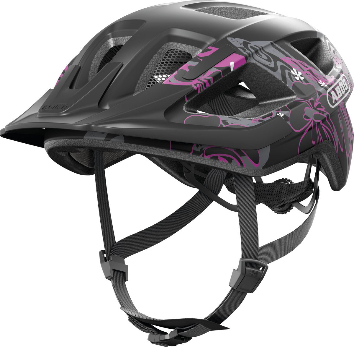 Abus cykelhjelm Aduro 3.0 LED Maori Blackberry S - 51-55 cm - sort - velegnet til brug på elcykler - bycykler - 295 g