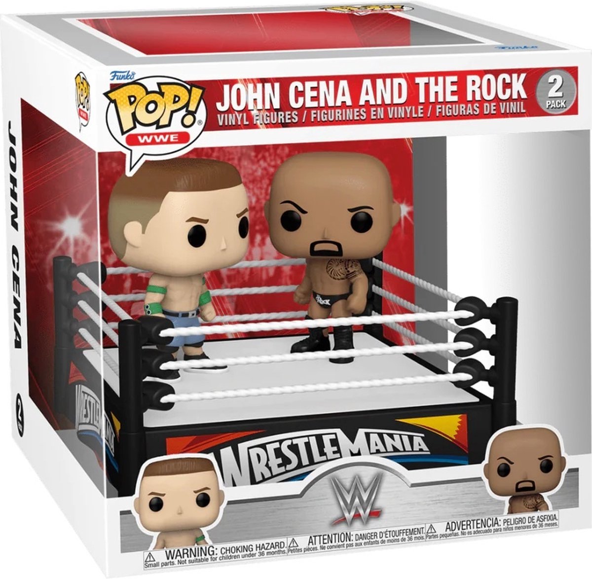 Funko pop wwe: john cena vs rock pop