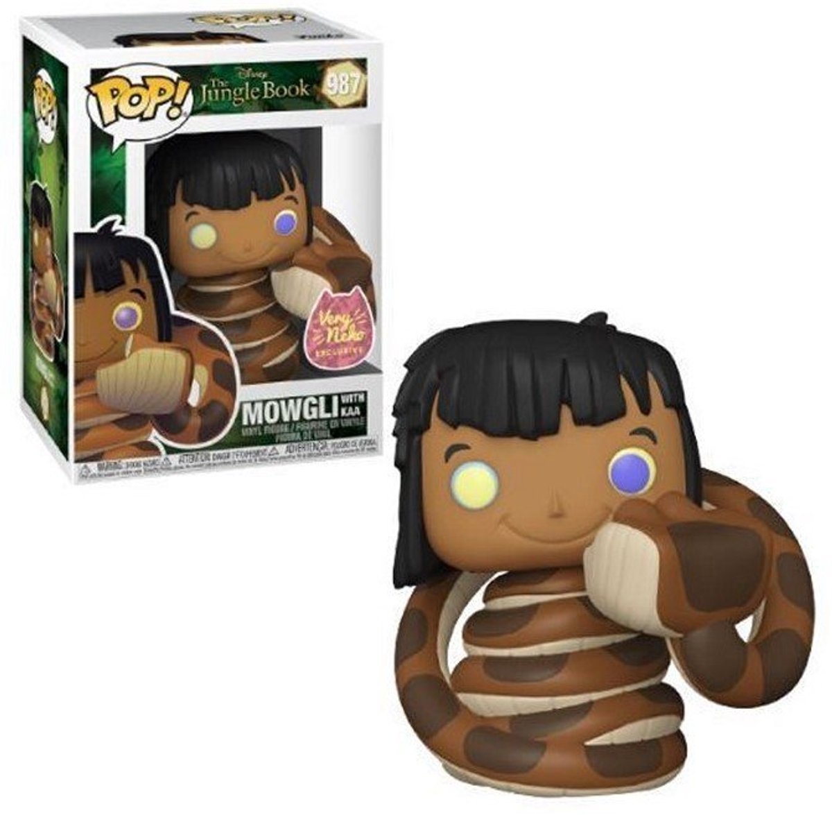 Funko pop - junglebogen: mowgli med kaa
