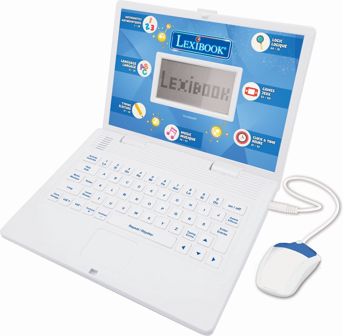 Lexibook ordinateur bærbar educatif power kid tosproget français et engelsk