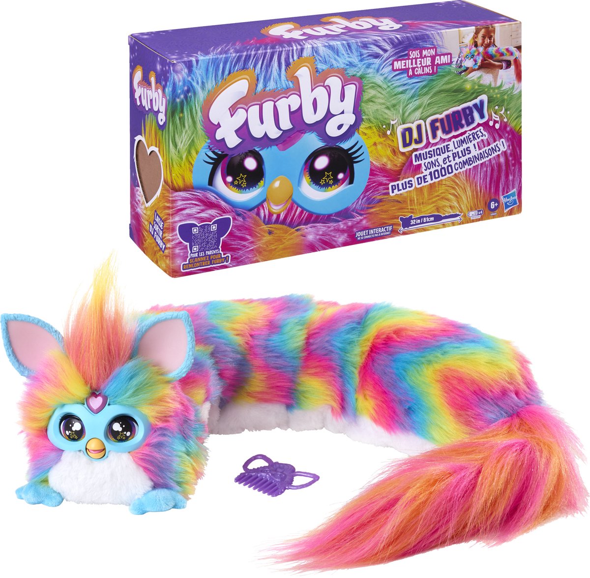 Furby DJ, interaktivt tøjdyr - fransk