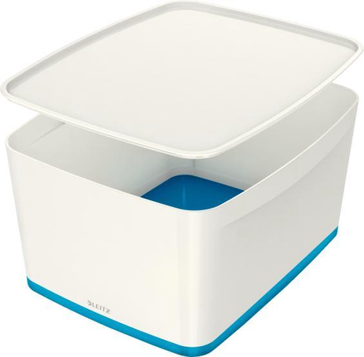 Leitz mybox® large med låg, opbevaringsboks - blå hvid