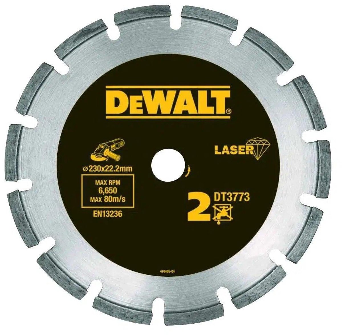 Dewalt dt3773-xj - diamantsavklinge - 230 mm - segment - tør