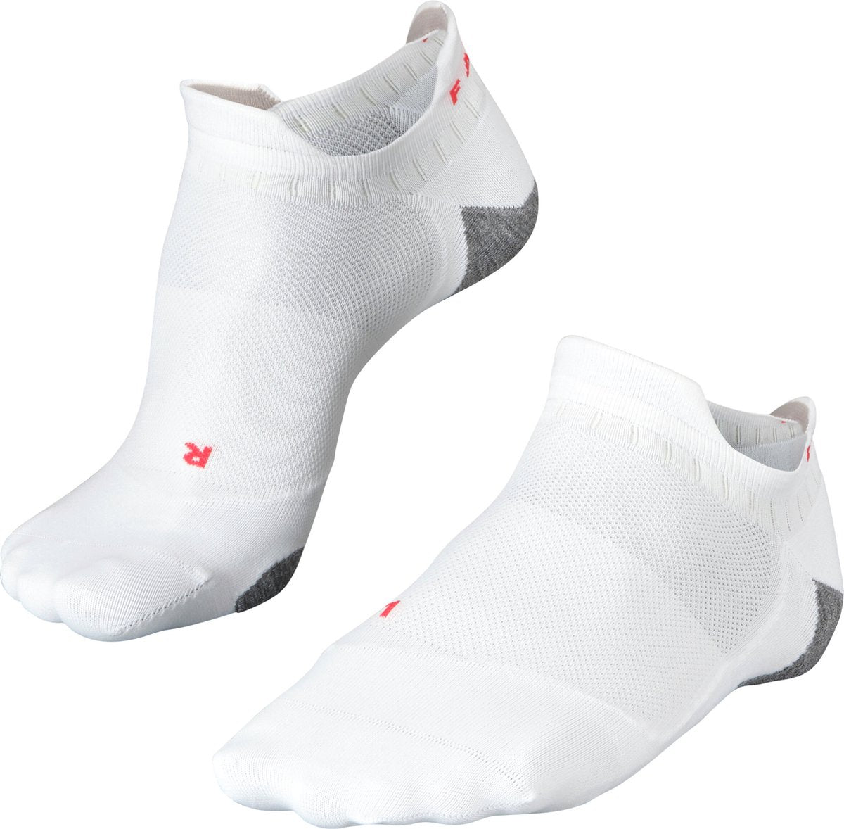 Falke ru5 race invisible anti-blister funktionelt materiale løbestrømper herre hvid - str. 46-48