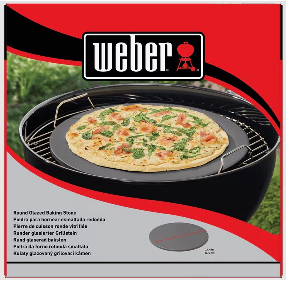 Weber glaseret pizzasten ø 36 cm