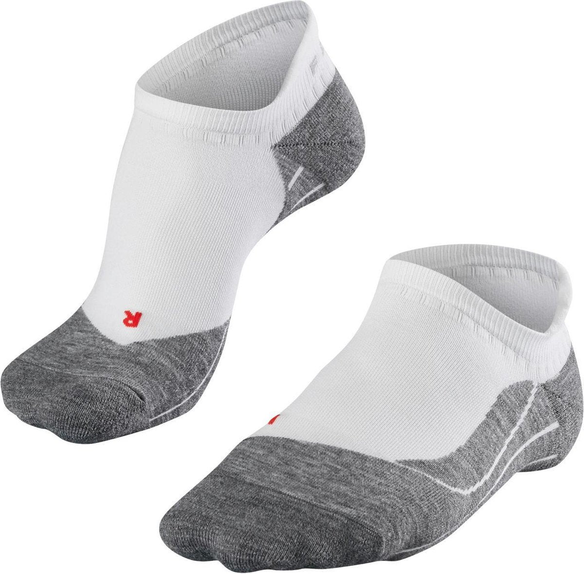 Falke ru4 usynlig anti-blister bomuld funktionelt materiale løbestrømper herre hvid - str. 42-43