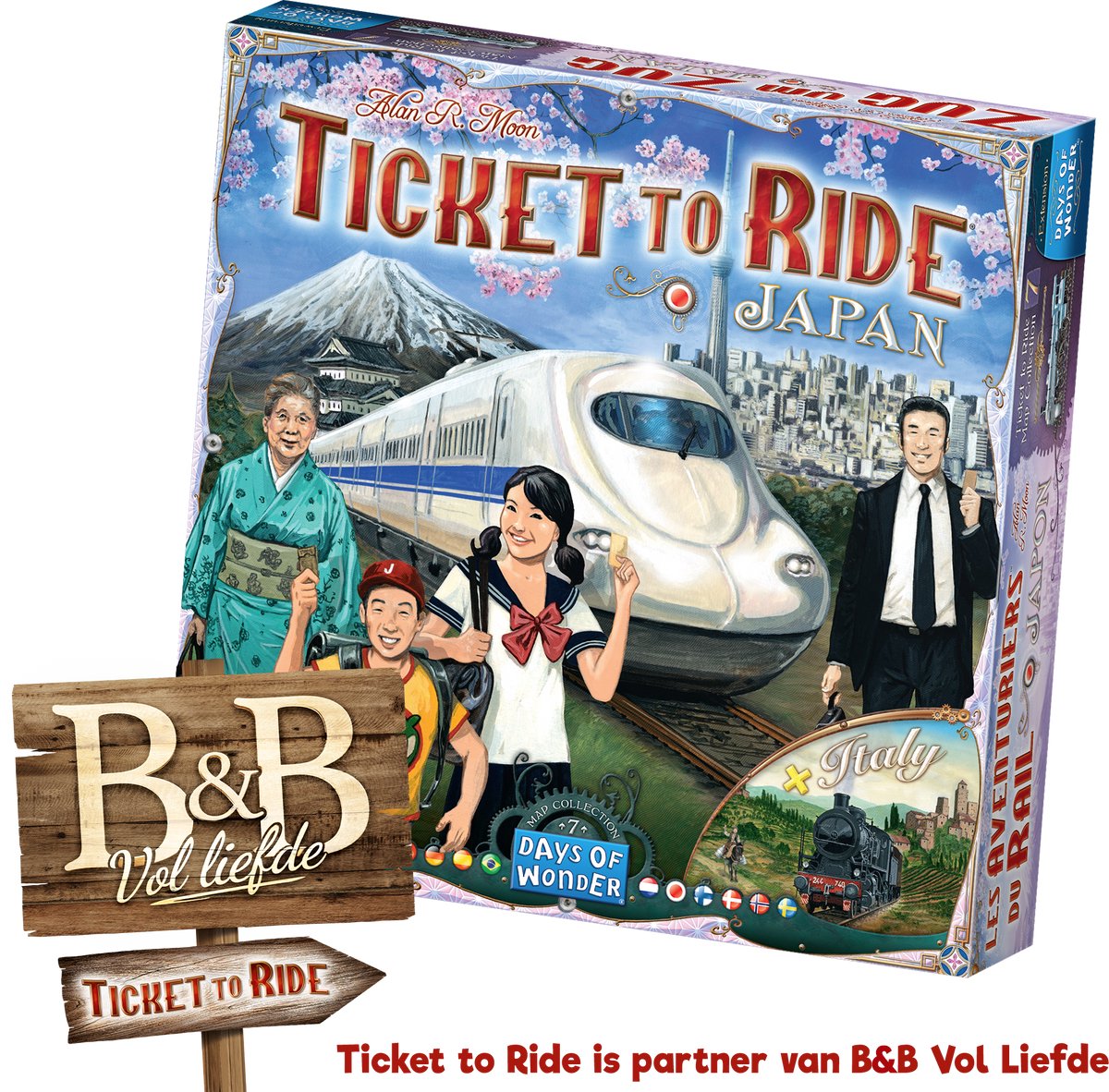 Asmodee -billet til at ride Japan Italien