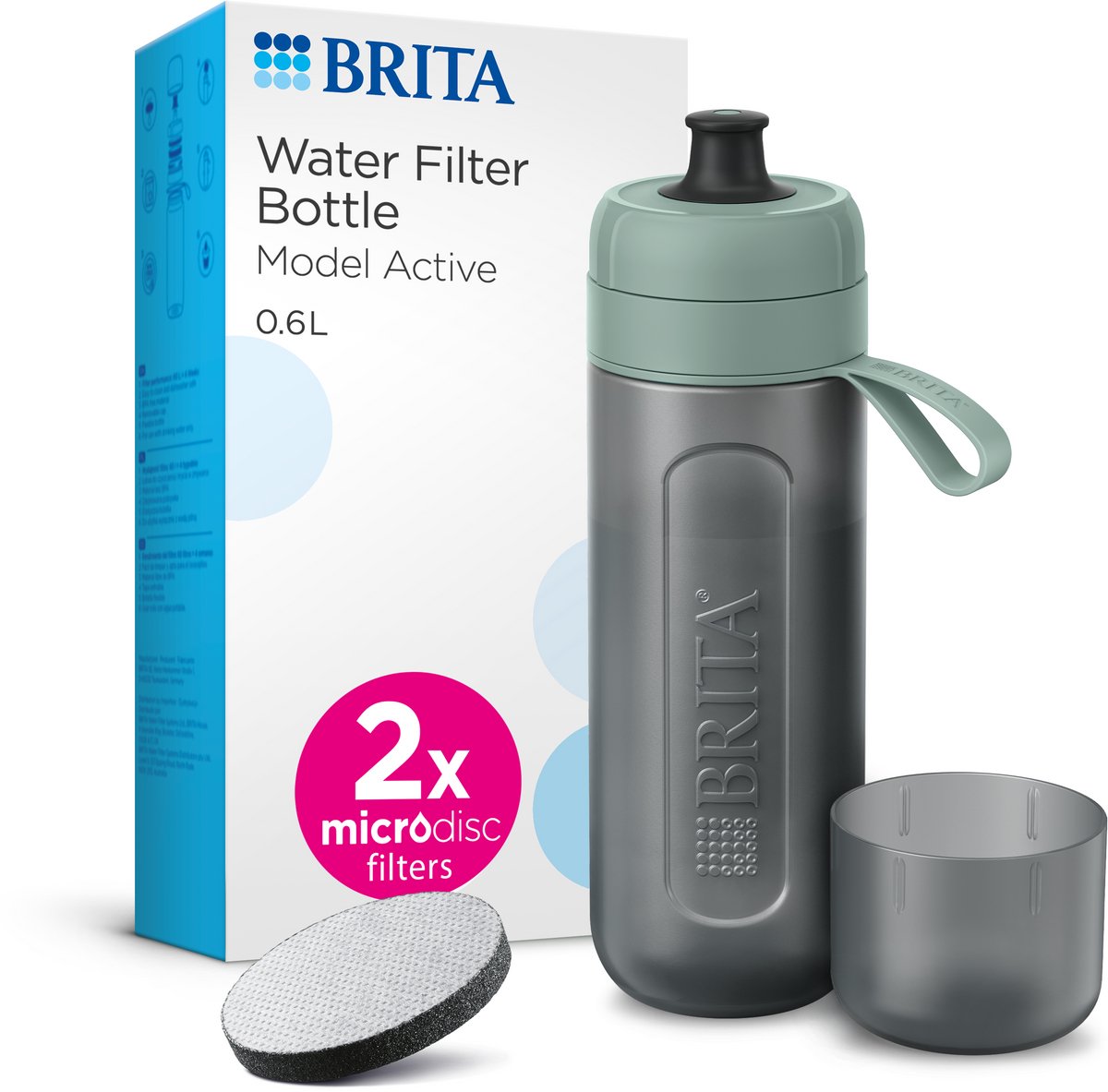 Brita active drikkedunk mørkegrøn (600ml) 1052249
