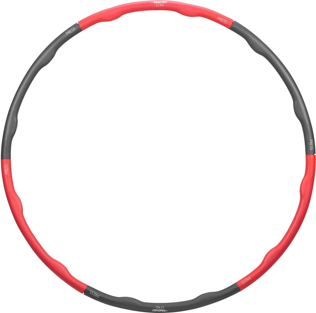 Avento fitness hulahopring - 1,2 kg - pink grå
