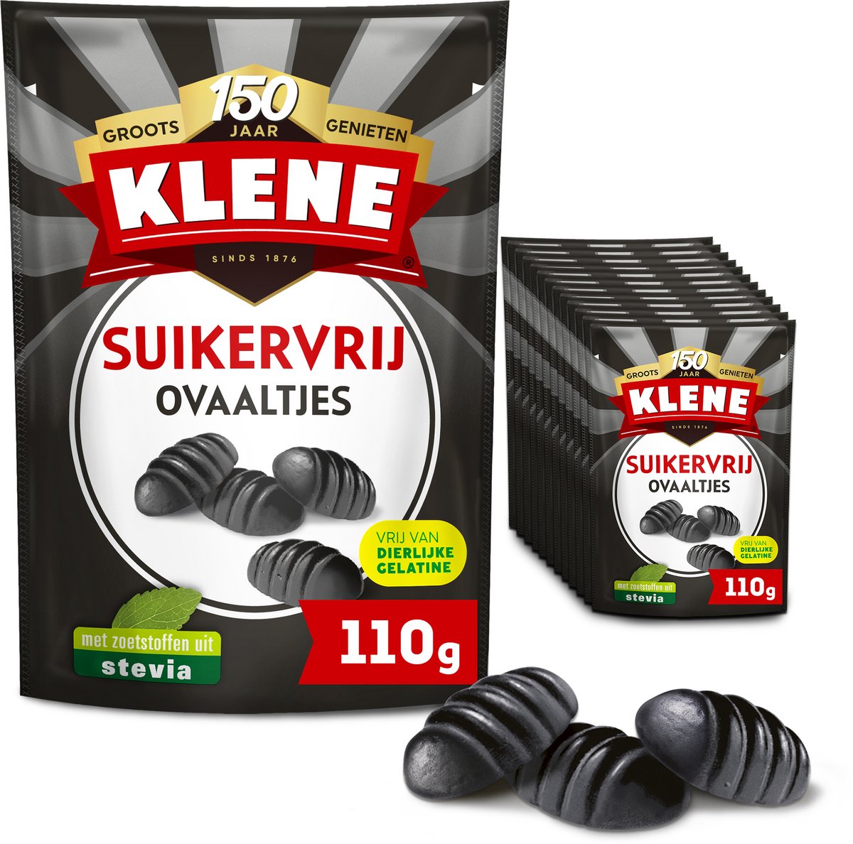 Klene sukkerfri salte ovaler (12x 110gr)