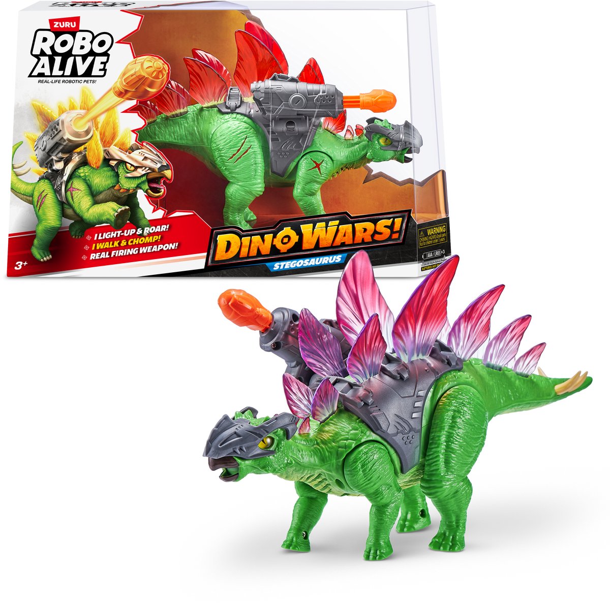 Robo i live dino wars stegosaurus fra Zuru