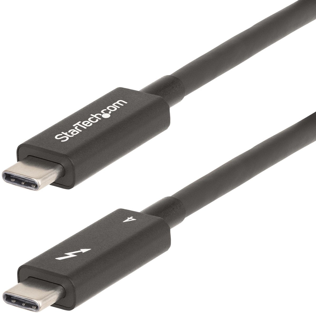 Startechcom startech.com 6ft (2m) aktivt thunderbolt 4-kabel, 40gbps, 100w pd, 4k8k, intel-certificeret, kompatibel wthunderbolt 3usb 3.2displayport (a40g2mb-tb4-kabel) - usb-kabel