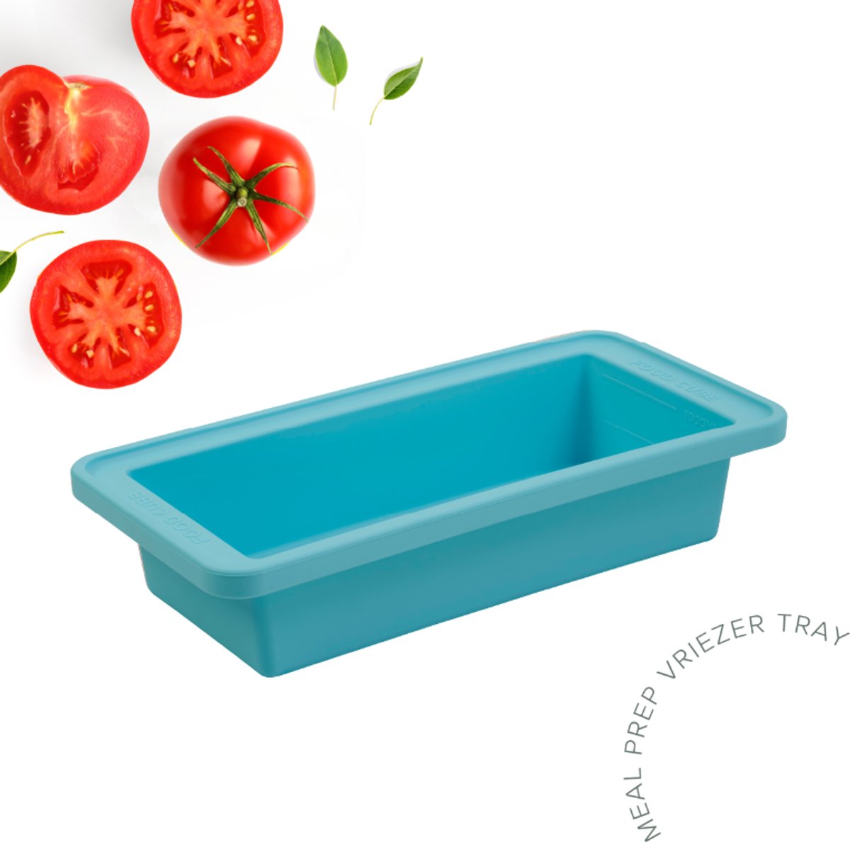 The original foodcube – babyvoedingbewaarbakje – meal prep bakje – diepvriesbakje – vershoudbakje – 100% siliconen vriezer tray met deksel – bpa vrij – geschikt voor vriezer, magnetron, oven vaatwasser – 1000ml - blauw