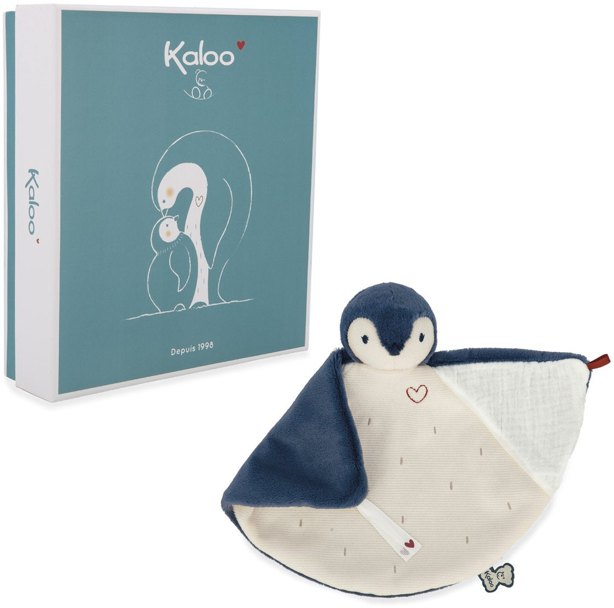 Kaloo - medskyldige - krammepingvin blå - 24 cm
