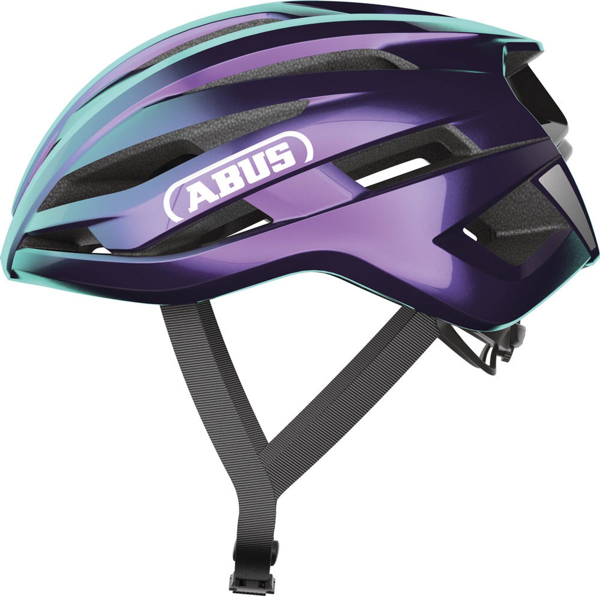 Abus cykelhjelm stormchaser ace flip flop lilla s - 51-55 cm - lilla - velegnet til brug på racercykler - gruscykler - 200 g