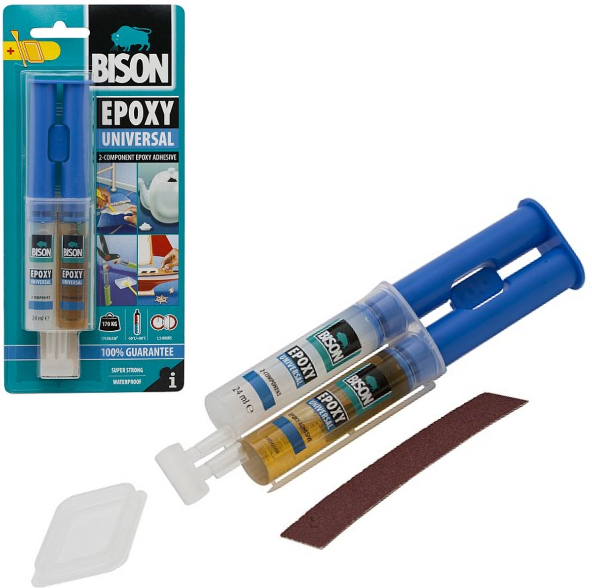 Bison universal epoxylim - 2 komponenter - 24ml