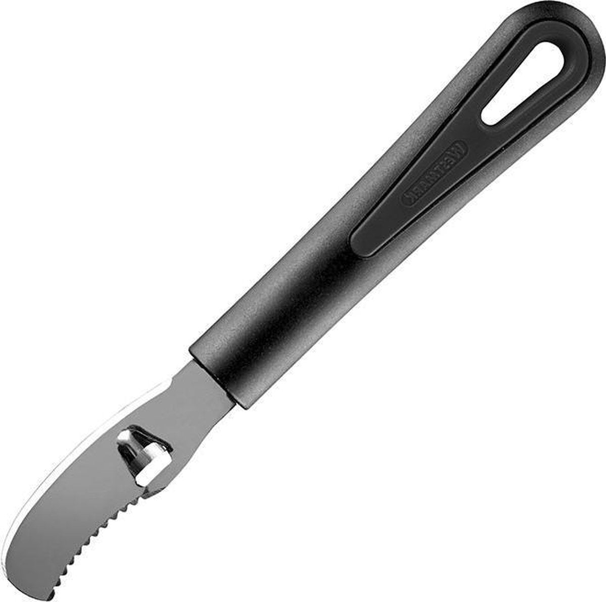 Westmark appelsinskræller med riflet kniv, længde: 19 cm, rustfrit stål plast, skånsom, sort, 28342270