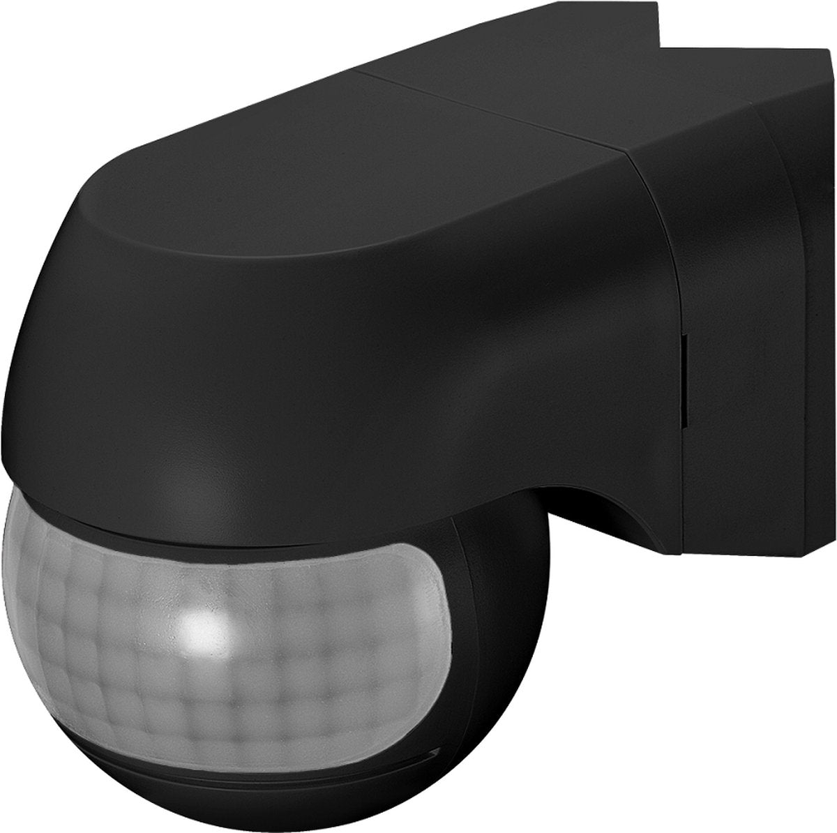Orno pir bevægelsesdetektor - bevægelsessensor LED - justerbar - hjørnemontering - 220 ° detektion - ip44 - sort