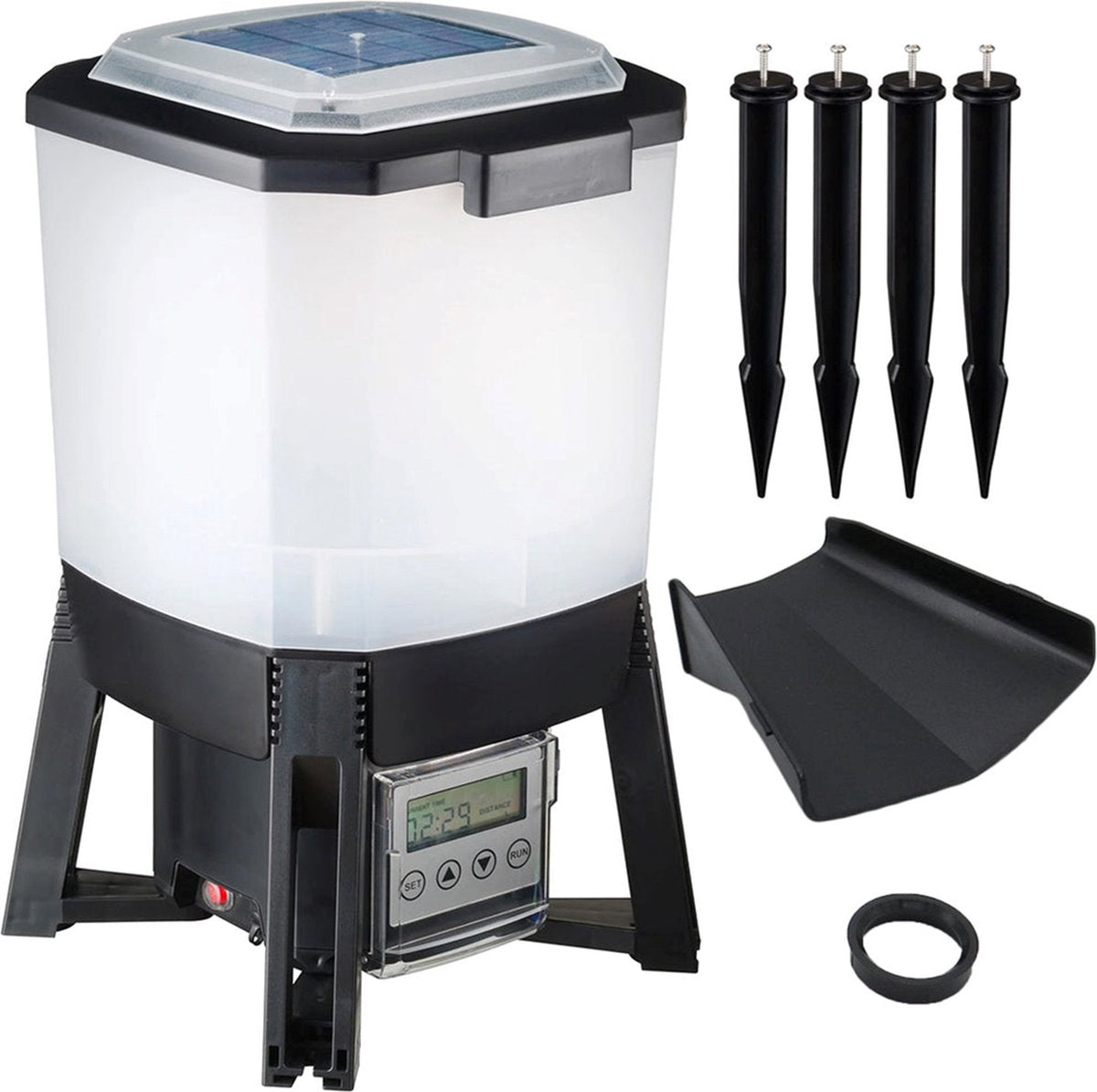 Ubbink - automatisk fiskefoder - solenergi