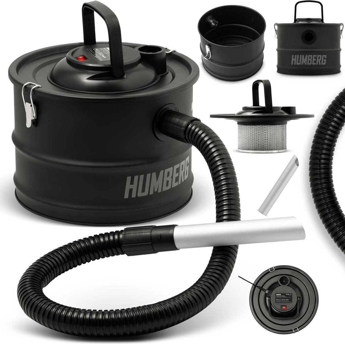 Humberg askesuger - 15 liter - 1200w - hm-404