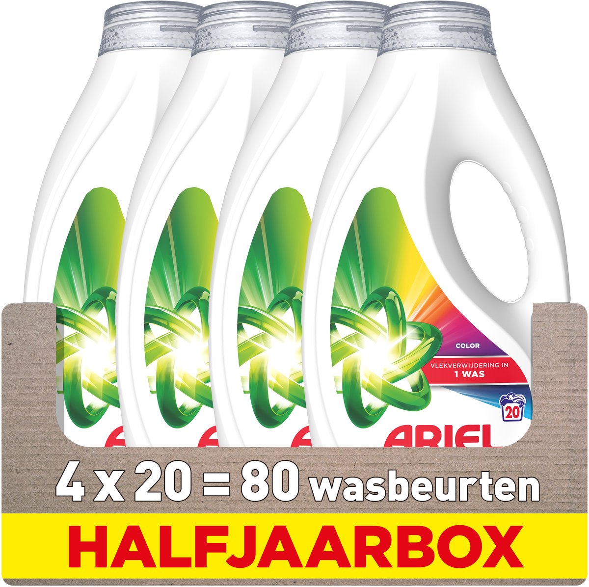 Ariel flydende vaskemiddelfarve - 4 x 20 vaske