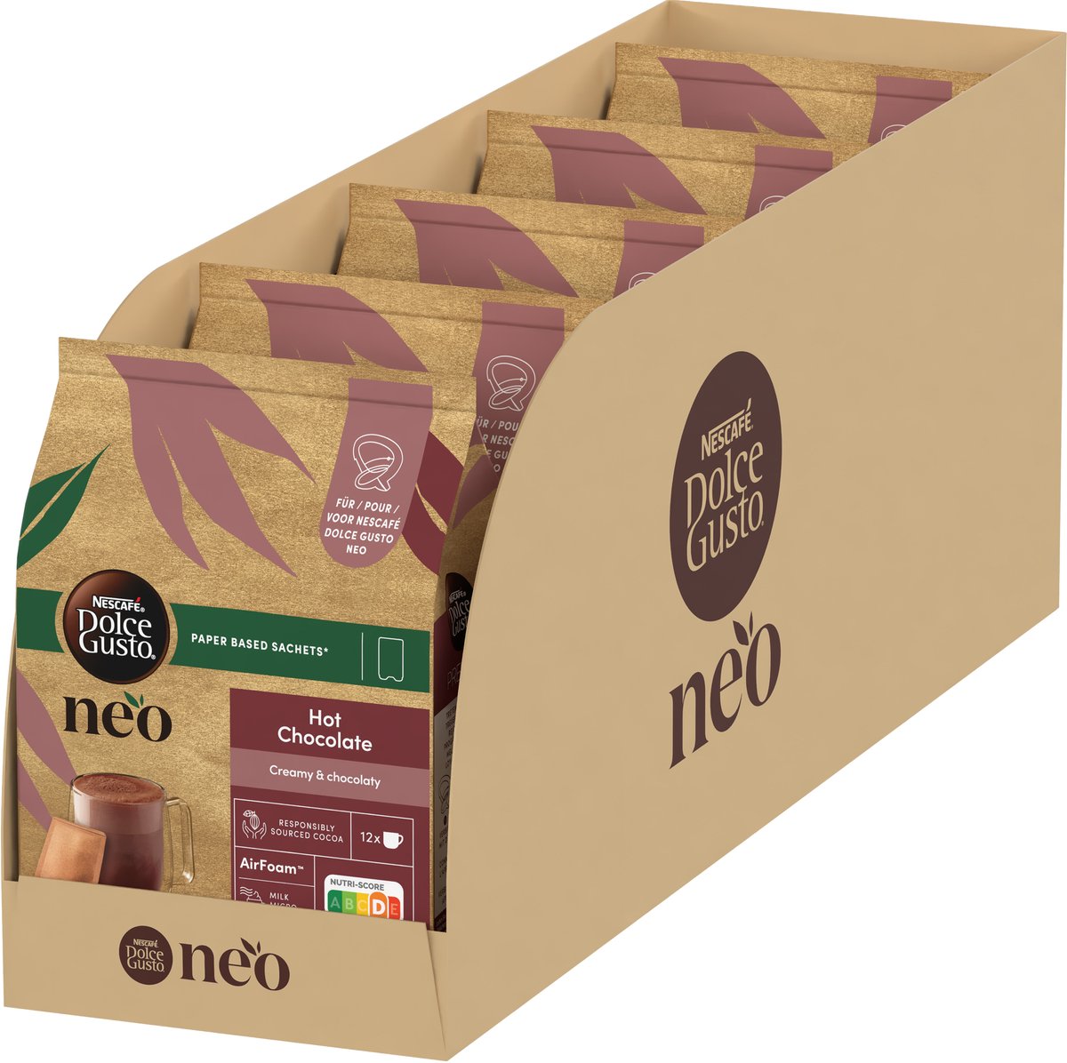 Nescafé dolce gusto neo poser varm chokolade - 5x 12 poser til 12 kopper chokolademælk