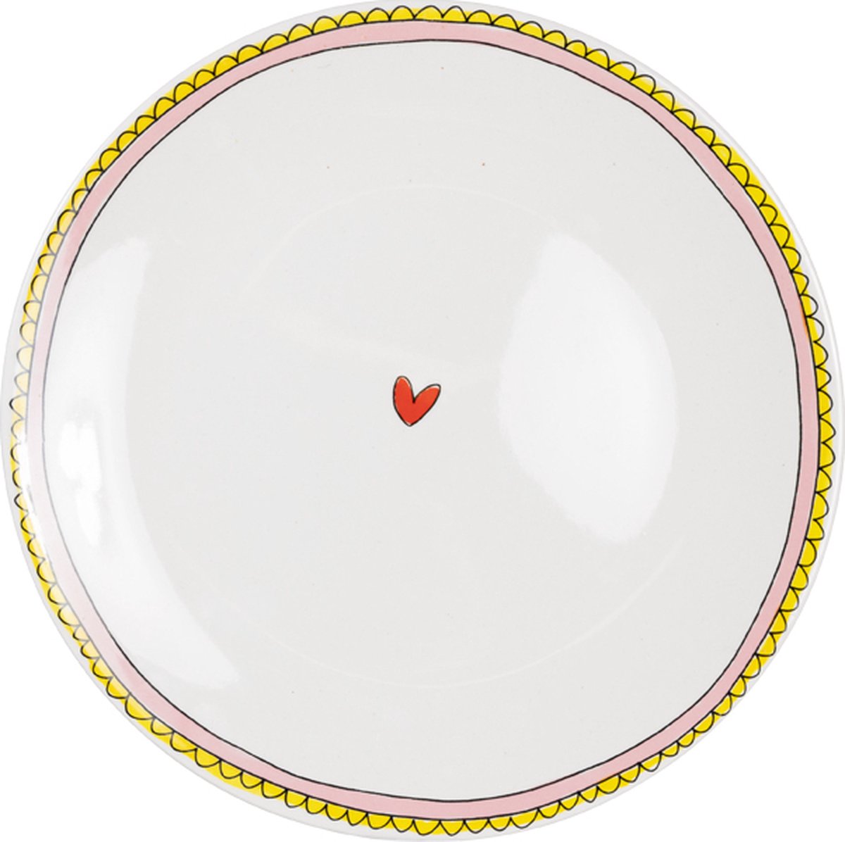 Blond amsterdam , even bijkletsen: diner bord 26cm uni