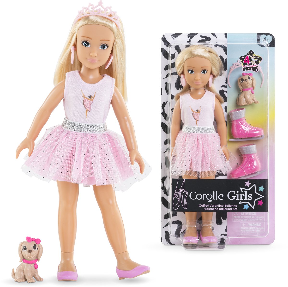 Corolle Girls - Valentine Ballerina Fashion Pop Set