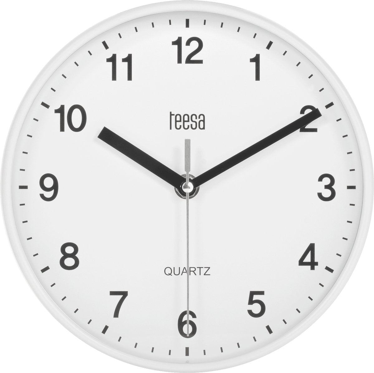 Teesa tsa0038 analogt vægur 20 cm hvid