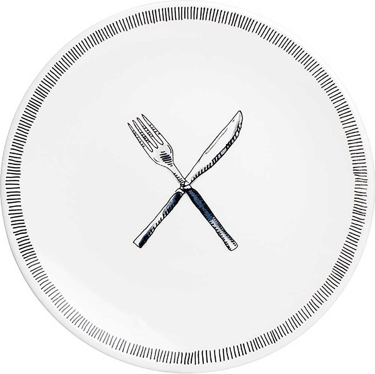 Blond amsterdam - x noir - onbijtbord - fork knife - ø 22 cm