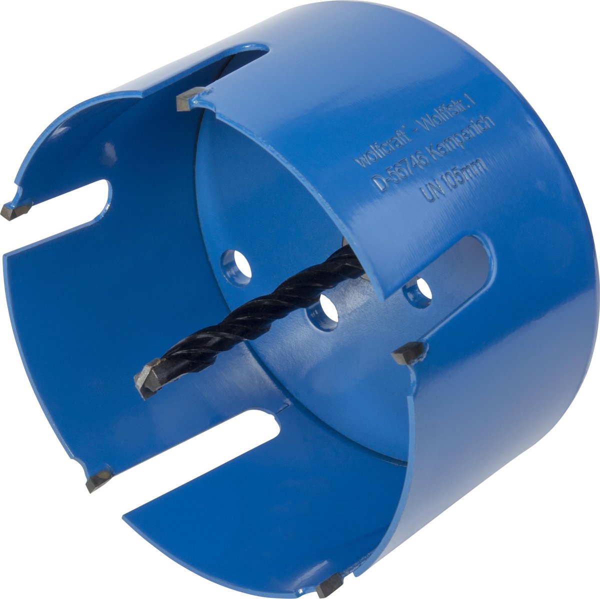 Wolfcraft - universal hulsav 105mm - sekskantet skaft - 3887000
