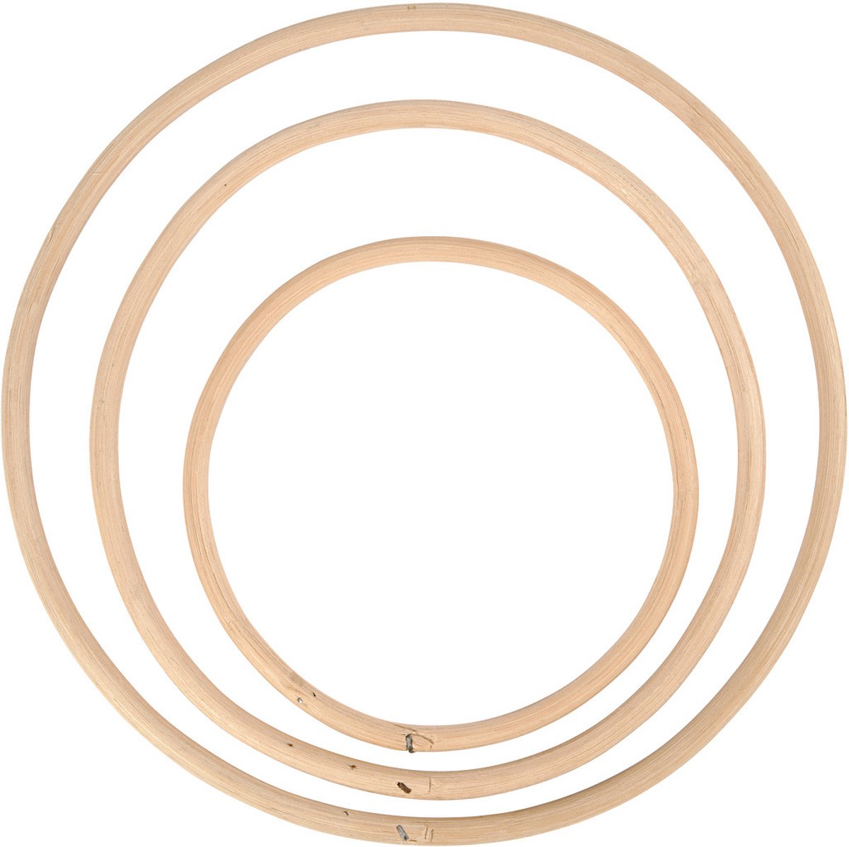Creativ firma bambusringe 15,3-25,5 cm natur 3 stk