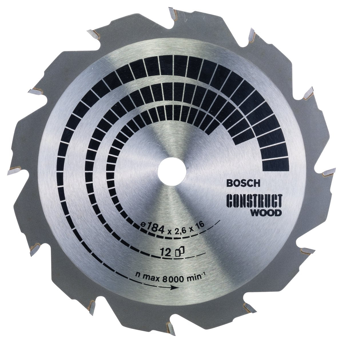 Bosch cirkzb constr. træ 184x16x2,6 12t fwf