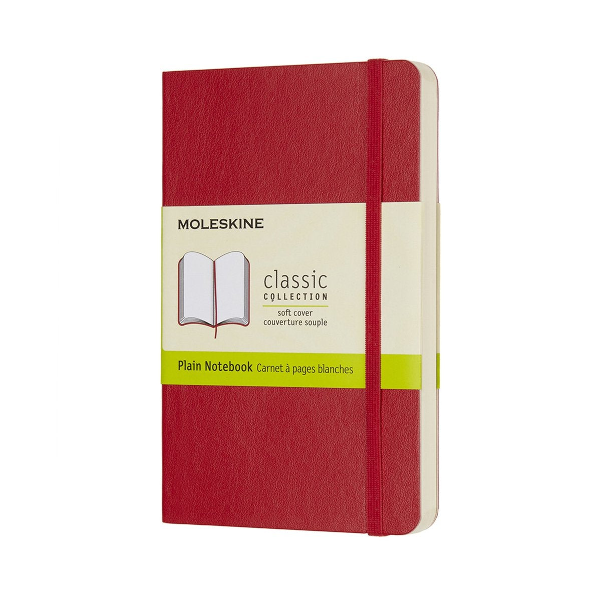 Moleskine klassisk notesbog - lomme - softcover - blank - rød