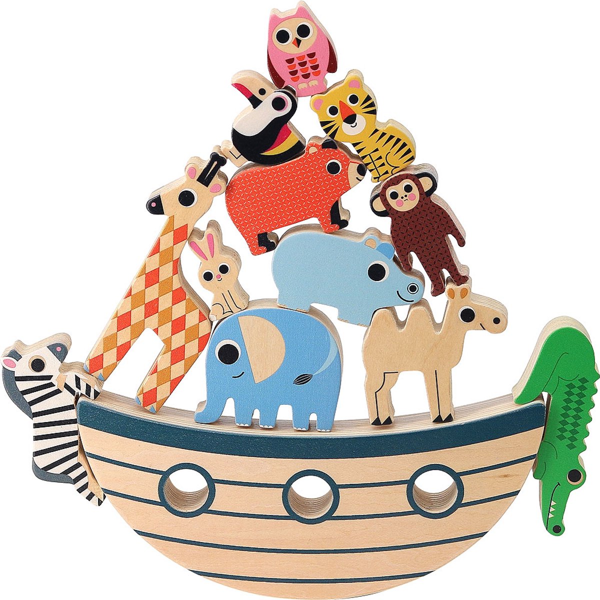 Vilac balance spil zoo ark træ familie spil ingela p.arrhenius.