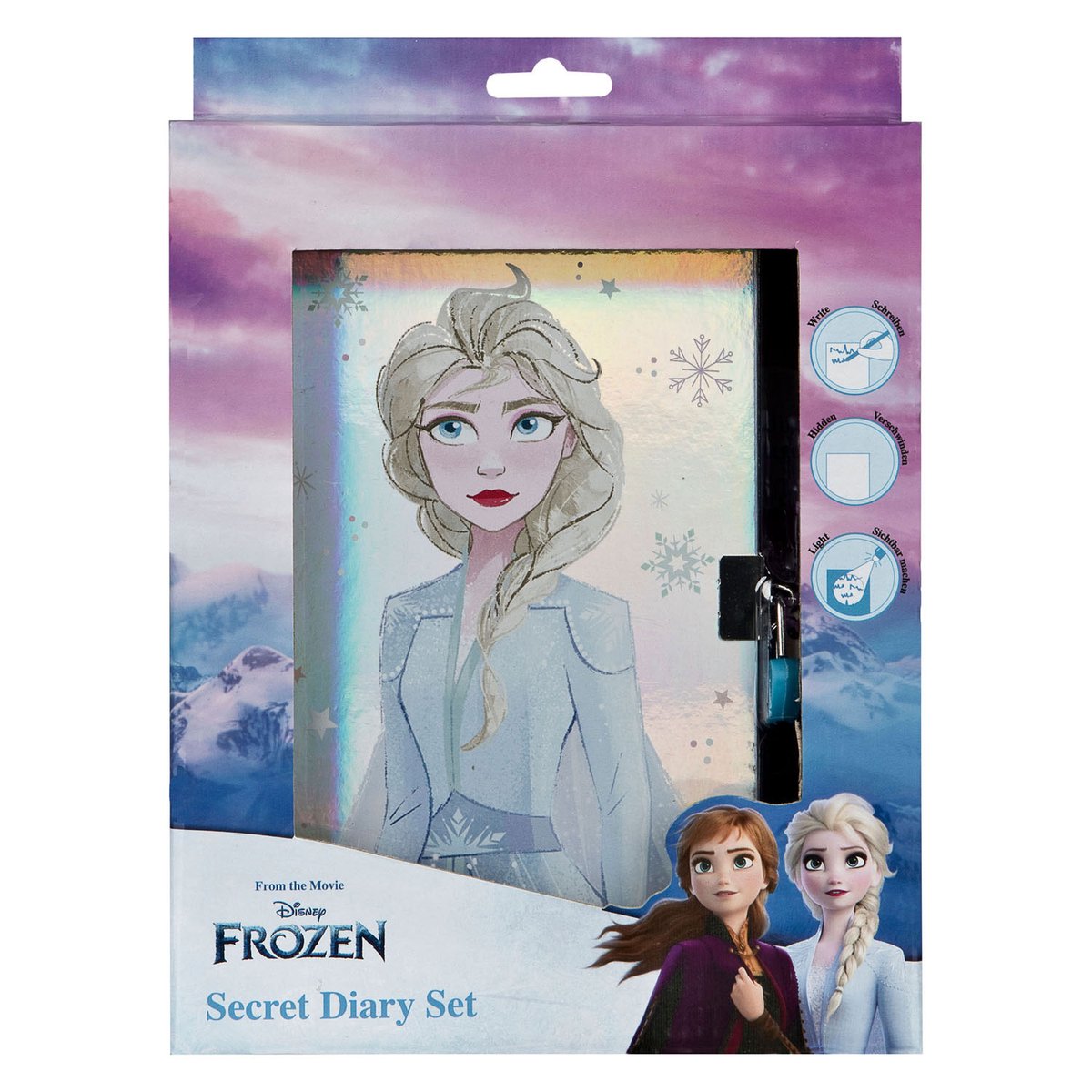 Undercover Secret Diary Frozen med UV Pen