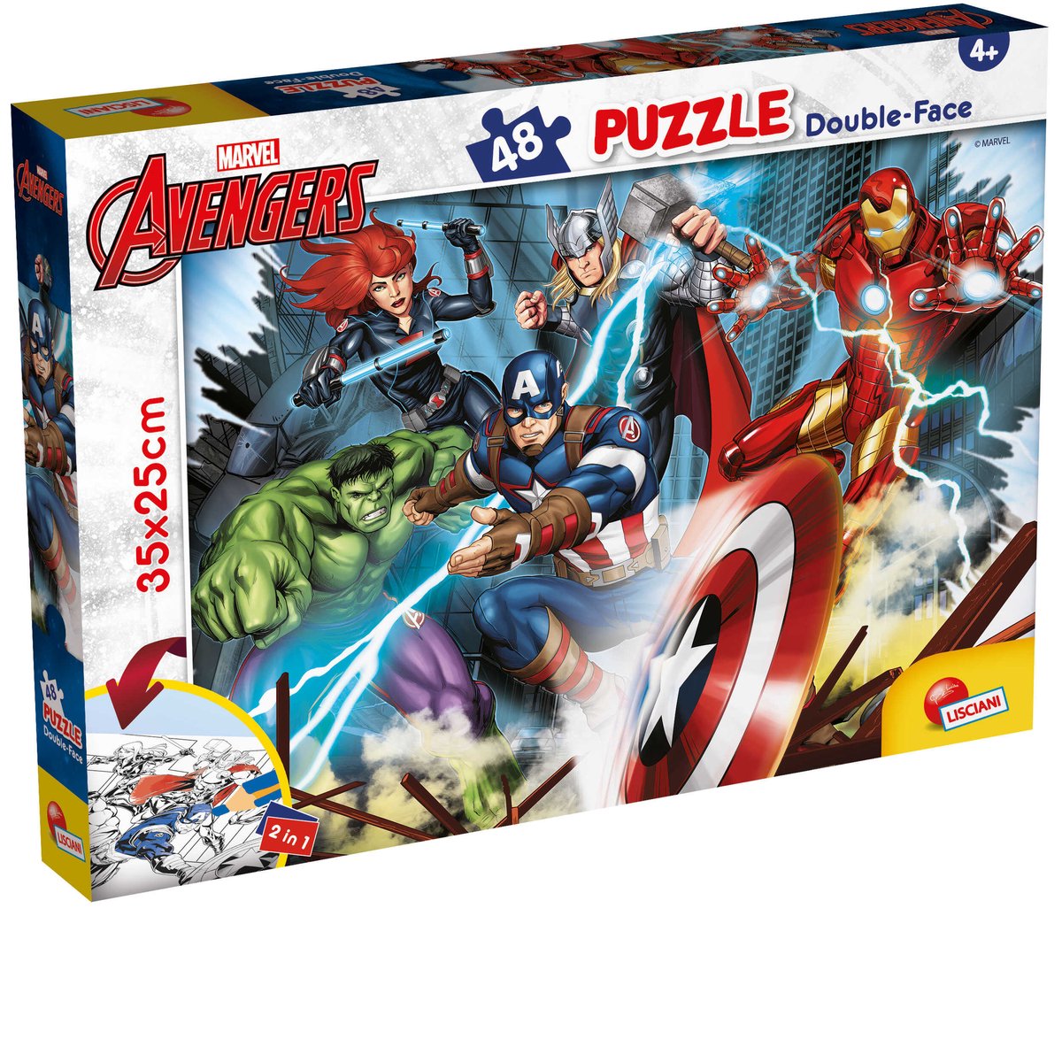Lisciani marvel puslespil df m-plus 48 avengers
