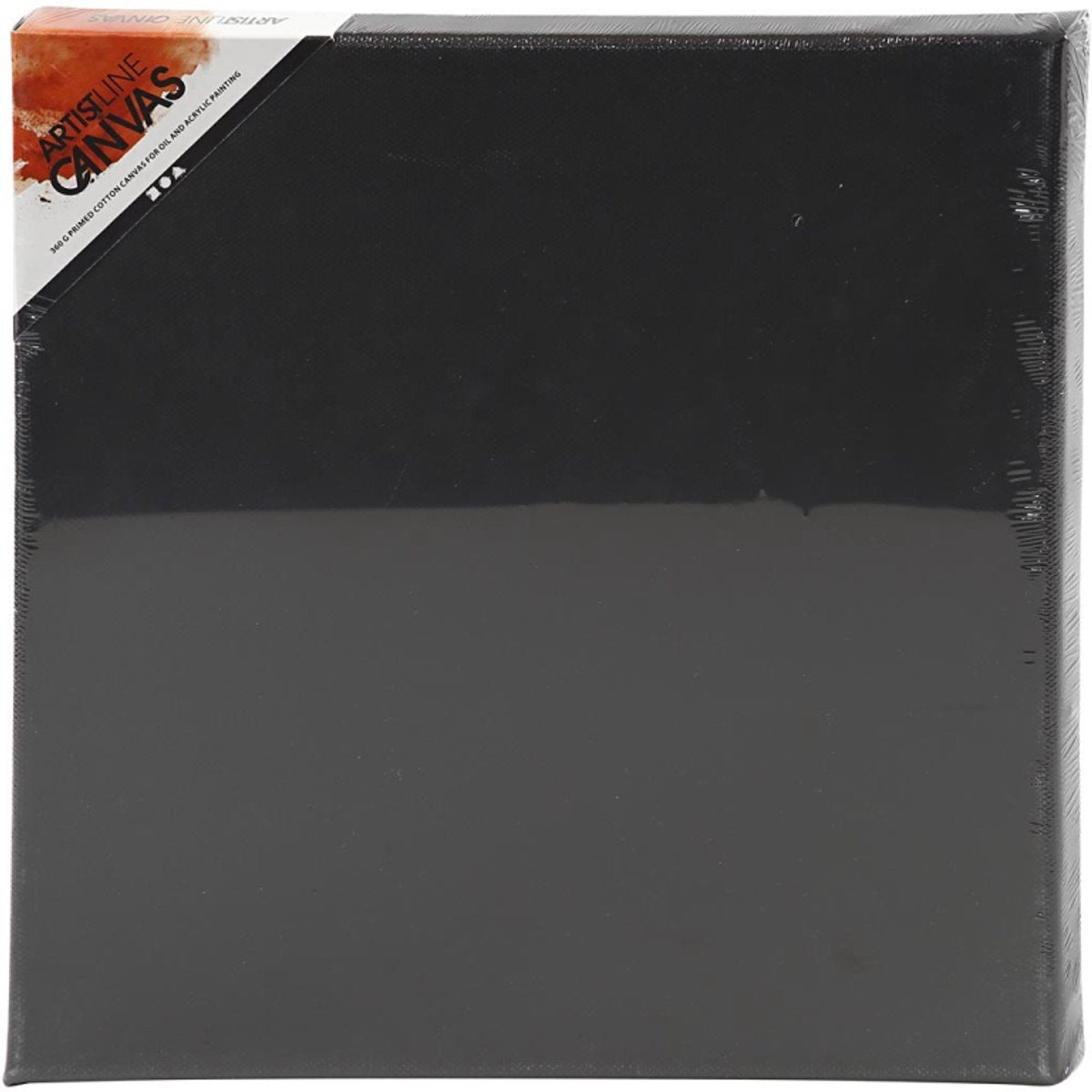 Creativ company artistline canvas sort 30x30 cm
