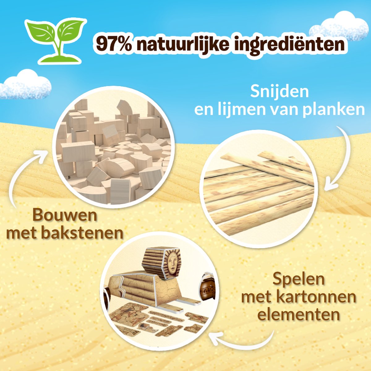 Mursten trick trefl - - konstruktion - pyramide