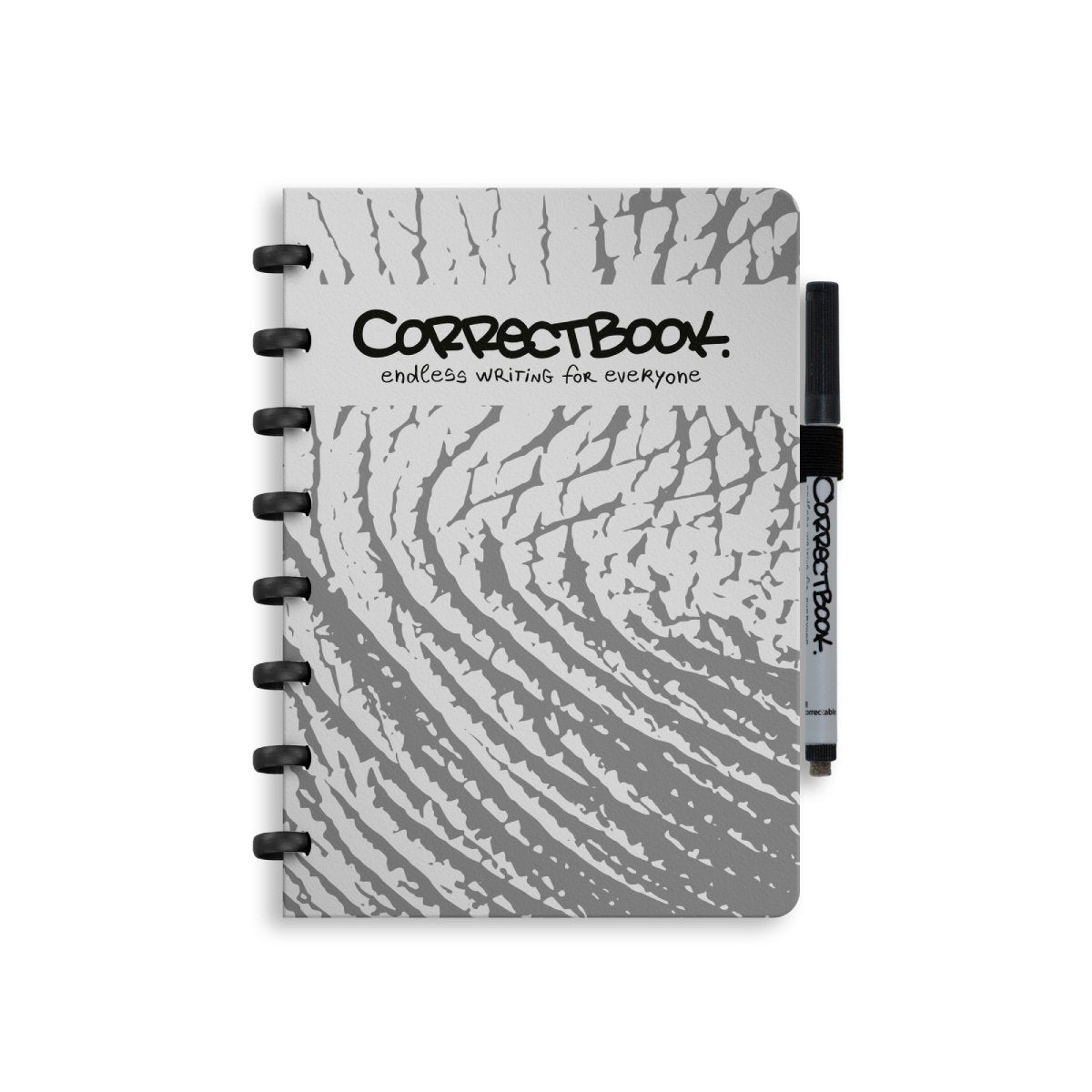 Correctbook a5 uitwisbaar notitieboek – clever elephant – gelinieerd – herbruikbaar schrift – inclusief pen wisdoekje – aanvulbaar met extra pagina’s